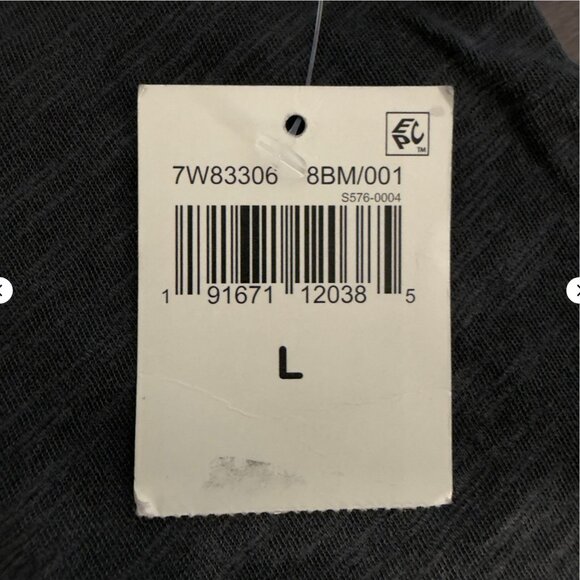 Lucky Brand KISS Beaded Logo Band Tee Vintage Wash Black Size L - Picture 4 of 8